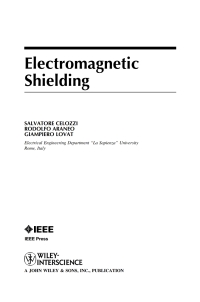 Imagen de portada: Electromagnetic Shielding 1st edition 9780470055366