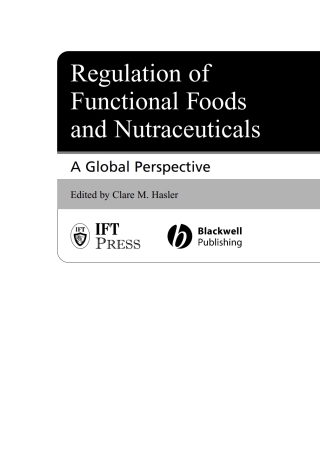 Cover image: Regulation of Functional Foods and Nutraceuticals 1st edition 9780813811772