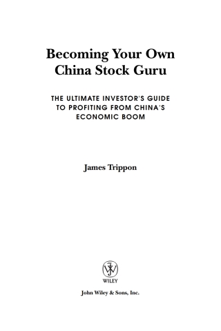 Cover image: Becoming Your Own China Stock Guru 1st edition 9780470223123