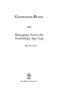 表紙画像: Generation Blend 1st edition 9780470193969