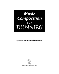 Cover image: Music Composition For Dummies 1st edition 9780470224212