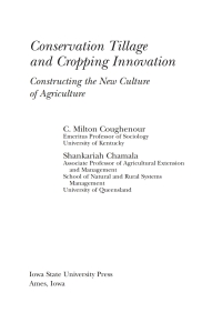 Cover image: Conservation Tillage and Cropping Innovation: Constructing the New Culture of Agriculture 1st edition 9780813819471
