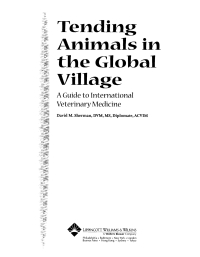 Cover image: Tending Animals in the Global Village 1st edition 9780683180510