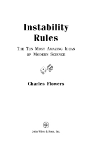 表紙画像: Instability Rules 1st edition 9780471380429