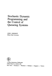 Cover image: Stochastic Dynamic Programming and the Control of Queueing Systems 1st edition 9780471161202