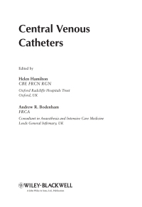 Imagen de portada: Central Venous Catheters 1st edition 9780470019948