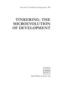 Cover image: Tinkering 1st edition 9780470034293