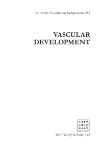 صورة الغلاف: Vascular Development 1st edition 9780470034286