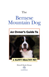 Imagen de portada: Bernese Mountain Dog 1st edition 9781582451626