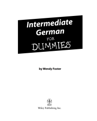 Cover image: Intermediate German For Dummies 1st edition 9780470226247
