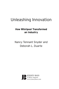 Imagen de portada: Unleashing Innovation 1st edition 9780470192405