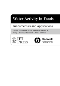 Imagen de portada: Water Activity in Foods 1st edition 9780813824086