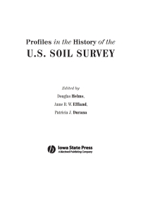 Imagen de portada: Profiles in the History of the U.S. Soil Survey 1st edition 9780813827599