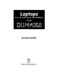 صورة الغلاف: Laptops All-in-One Desk Reference For Dummies 1st edition 9780470140925