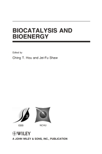 Cover image: Biocatalysis and Bioenergy 1st edition 9780470134047