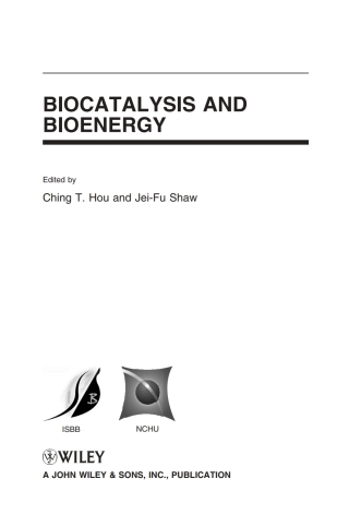 Imagen de portada: Biocatalysis and Bioenergy 1st edition 9780470134047
