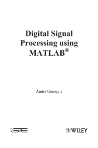 Imagen de portada: Digital Signal Processing Using MATLAB 1st edition 9781848210110