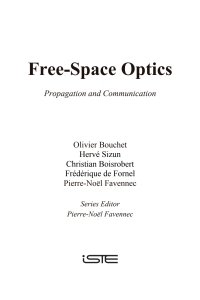 صورة الغلاف: Free-Space Optics: Propagation and Communication 1st edition 9781905209026