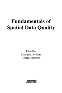 صورة الغلاف: Fundamentals of Spatial Data Quality 1st edition 9781905209569