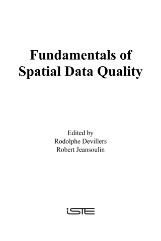Imagen de portada: Fundamentals of Spatial Data Quality 1st edition 9781905209569