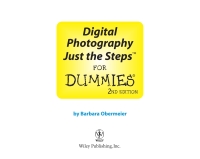 Imagen de portada: Digital Photography Just the Steps For Dummies 2nd edition 9780470275580