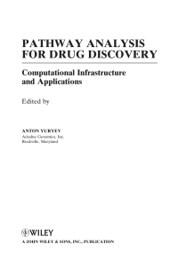 Imagen de portada: Pathway Analysis for Drug Discovery 1st edition 9780470107058