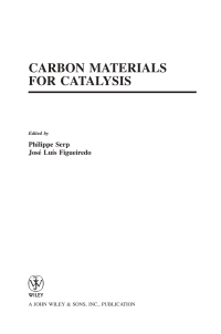 Imagen de portada: Carbon Materials for Catalysis 1st edition 9780470178850