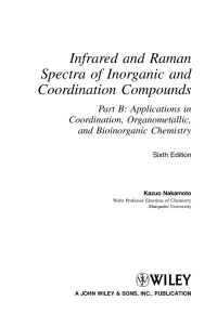 Cover image: Infrared and Raman Spectra of Inorganic and Coordination Compounds, Part B 6th edition 9780471744931