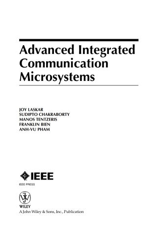 Cover image: Advanced Integrated Communication Microsystems 1st edition 9780471709602