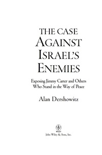 Cover image: The Case Against Israel's Enemies 1st edition 9780470490051