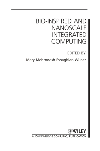 Imagen de portada: Bio-Inspired and Nanoscale Integrated Computing 1st edition 9780470116593