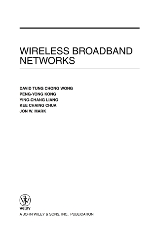 Imagen de portada: Wireless Broadband Networks 1st edition 9780470181775