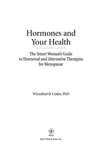 Cover image: Hormones and Your Health 1st edition 9780470289020