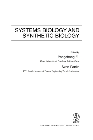 Cover image: Systems Biology and Synthetic Biology 1st edition 9780471767787