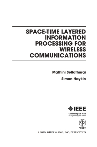 Cover image: Space-Time Layered Information Processing for Wireless Communications 1st edition 9780471209218