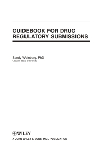 Imagen de portada: Guidebook for Drug Regulatory Submissions 1st edition 9780470371381