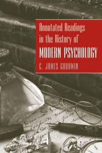 صورة الغلاف: Annotated Readings in the History of Modern Psychology 9780470228111