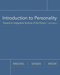 Cover image: Introduction to Personality: Toward an Integrative Science of the Person 8th edition 9780470087657