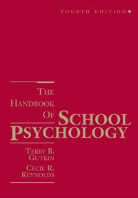 表紙画像: The Handbook of School Psychology 4th edition 9780471707479