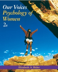 Cover image: Our Voices: Psychology of Women 2nd edition 9780471478799