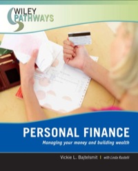 Cover image: Personal Finance: Managing Your Money and Building Wealth 1st edition 9780470111239