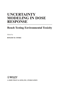 Imagen de portada: Uncertainty Modeling in Dose Response 1st edition 9780470447505