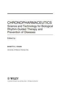 Cover image: Chronopharmaceutics 1st edition 9780471743439