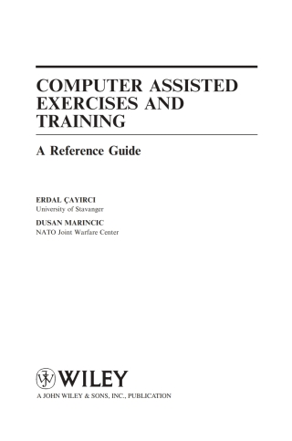 Imagen de portada: Computer Assisted Exercises and Training: A Reference Guide 1st edition 9780470412299
