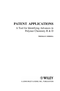 Imagen de portada: Patent Applications 1st edition 9780470472286