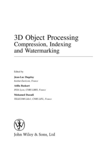 Cover image: 3D Object Processing 1st edition 9780470065426