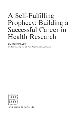 Imagen de portada: A Self-fulfilling Prophecy 1st edition 9780470060711