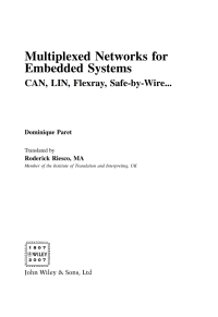 صورة الغلاف: Multiplexed Networks for Embedded Systems 1st edition 9780470034163