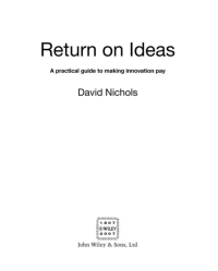 Imagen de portada: Return on Ideas 1st edition 9780470028575