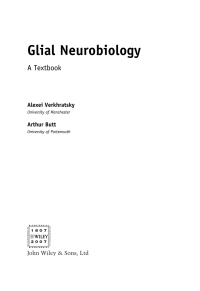 Titelbild: Glial Neurobiology: A Textbook 1st edition 9780470517406